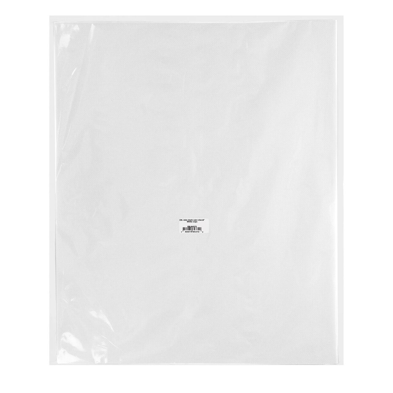 Essentials By Leisure Arts Aida Cloth, 14 Count, White, 12pc, Bulk, Cross Stitch Fabric, Embroidery Fabric, Cross Stitch Supplies For Crafting, Stitching, And Sewing Projects 15X18